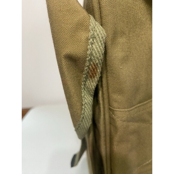 Vintage Chaps Ralph Lauren Canvas Khaki Duffel Bag 3 Pockets Military Surplus - Picture 15 of 16